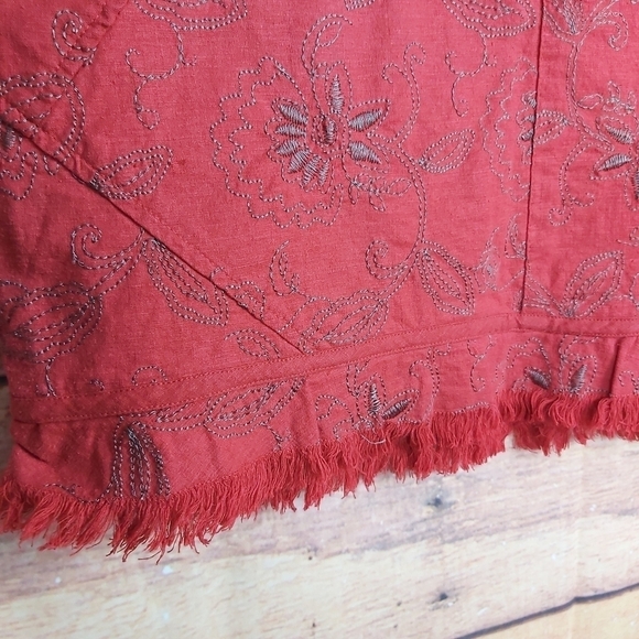 🍄3/50$🍄 Chlorophylle embroidered stretch skirt - Picture 5 of 6